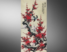 關山月 報春圖