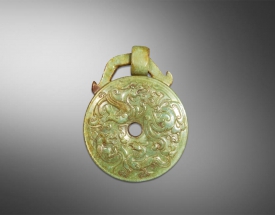 和(hé / huò)田青玉龍紋活環出(chū)廓