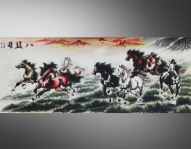 徐悲鴻 八駿圖