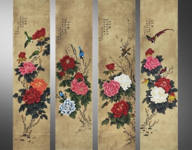 徐渭 花鳥四條屏