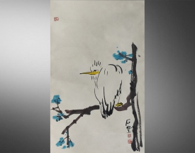 石壺 花鳥