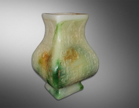 和(hé / huò)田玉饕餮紋玉尊