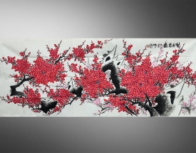 師百卉 紅梅