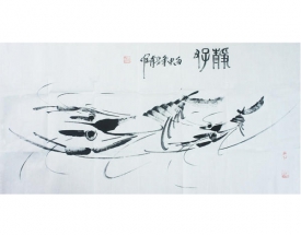 石長青雙蝦圖 Z