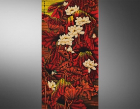 張大(dà)千 秋荷圖