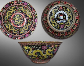 粉彩龍紋大(dà)碗